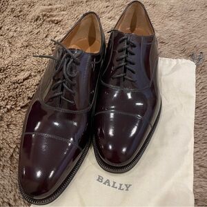 Bally Men's Dark Brown Leather Dress Shoes 9.5D